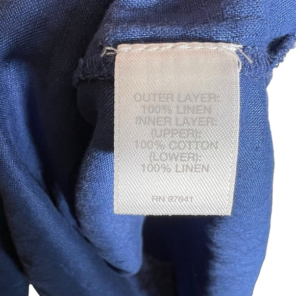 J. Jill Pure Jill Sleeveless Layered Gauze Linen Maxi Dress, Small Petite - Picture 10 of 11